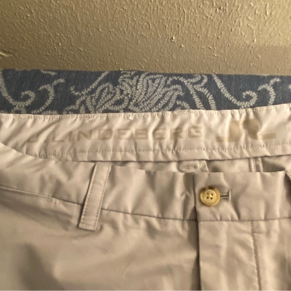 J. Lindeberg Golf Pants Regular Fit Lightweight 34x30 Light Gray Pant Logo - Picture 9 of 12